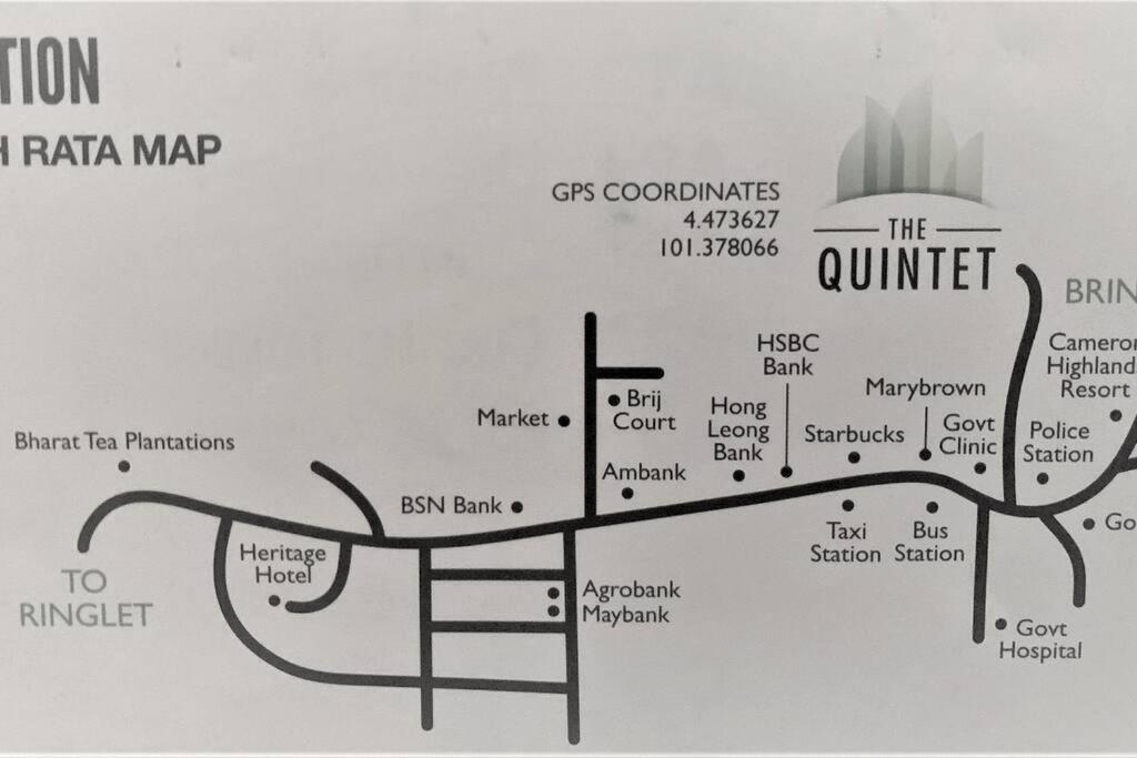 Apartament Sunrise Terrace At Quintet Tanah Rata Zewnętrze zdjęcie